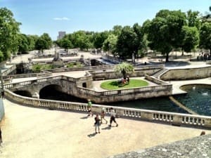 Jardin Fontaine in Nimes, France