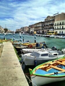 Sete a French beach holiday site