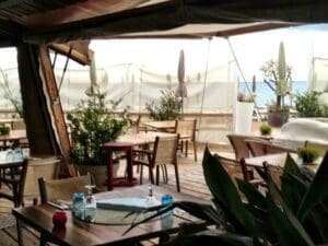 Beach clubs in Sete, France