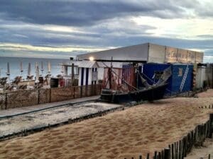 Beach clubs in Sete, France