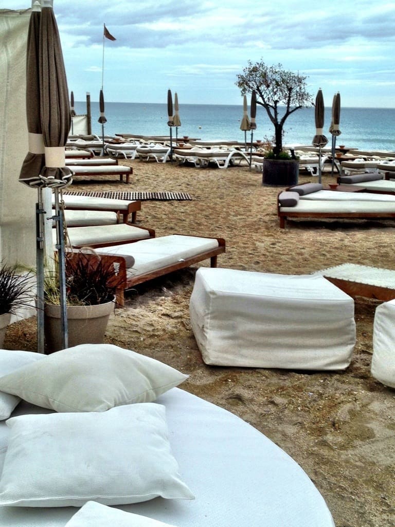 Beach clubs in Sete, France