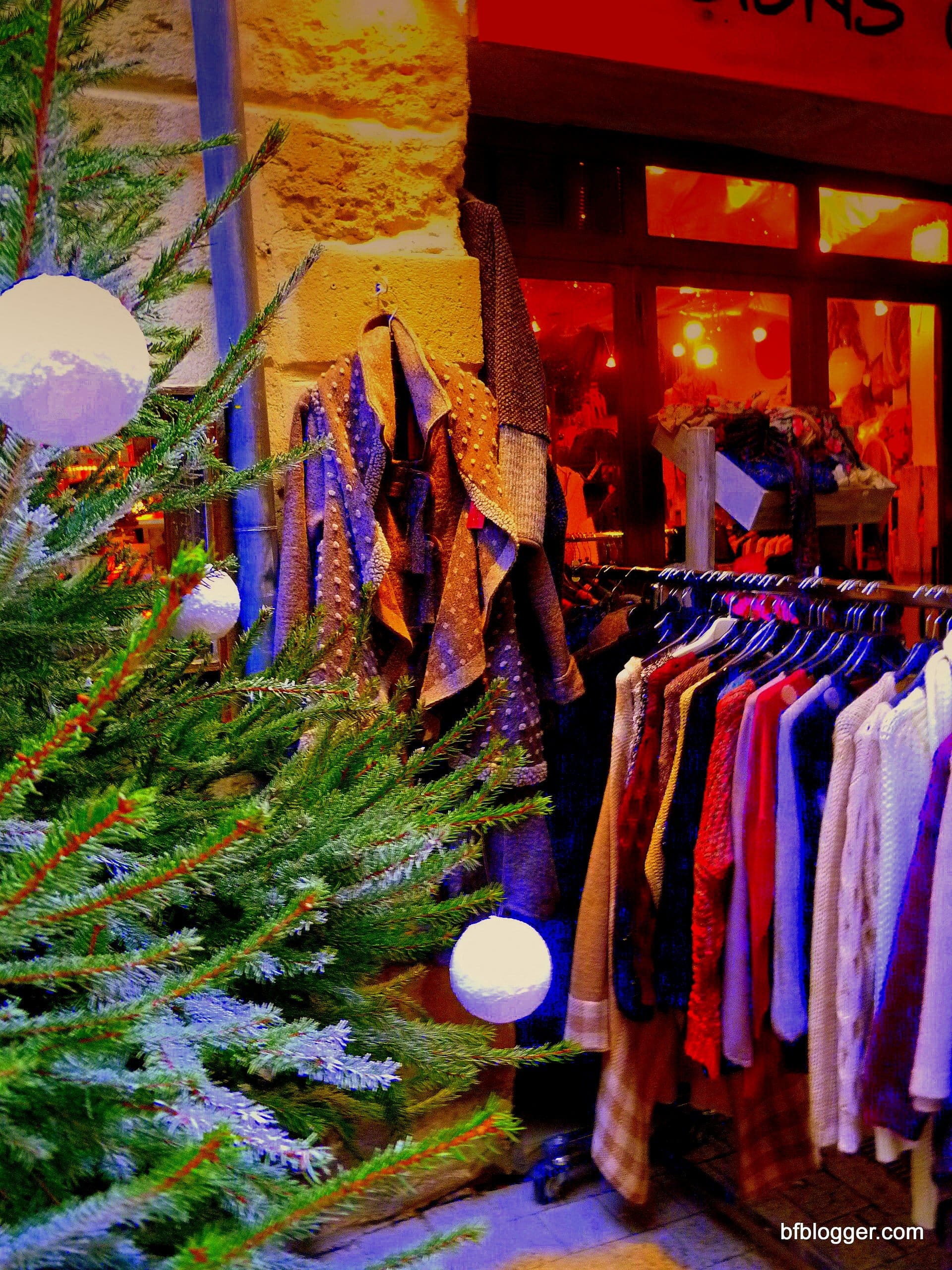 Favorite dress shops are decked with their finest