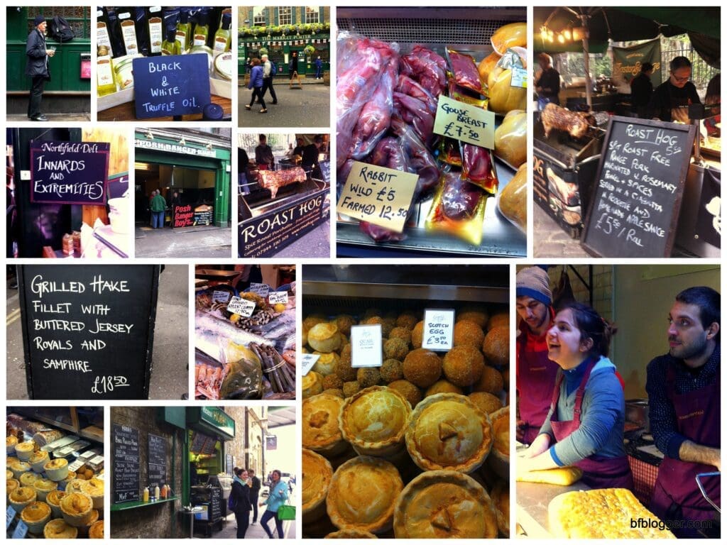 Borough market collage
