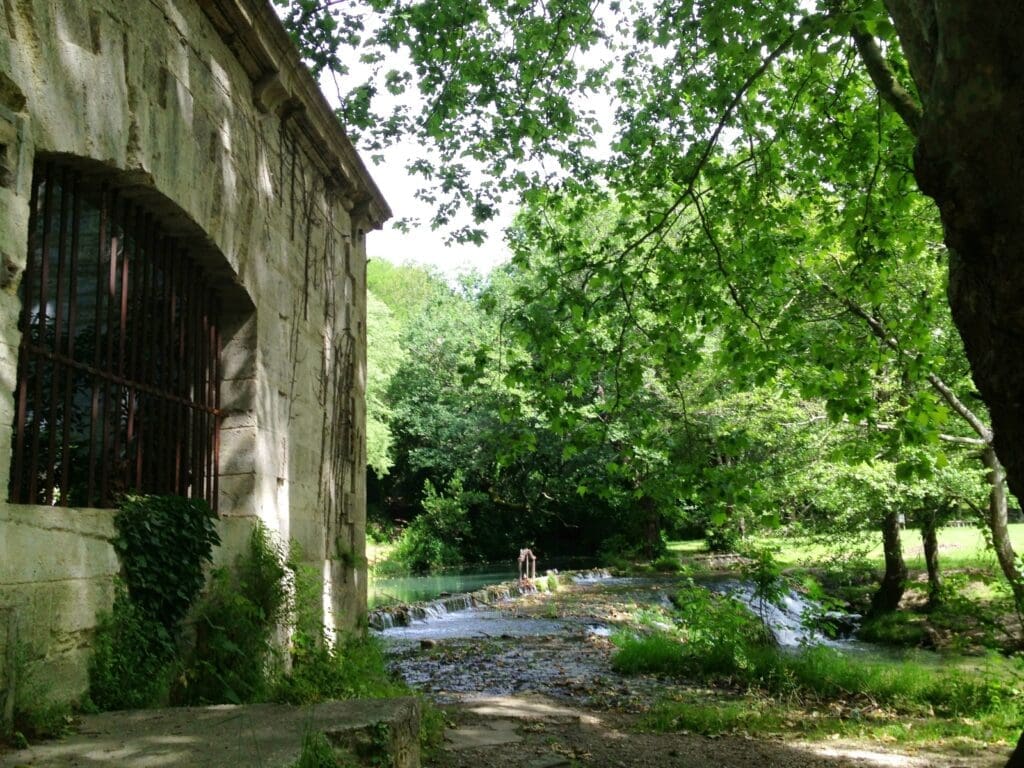 Abandoned mill at the river