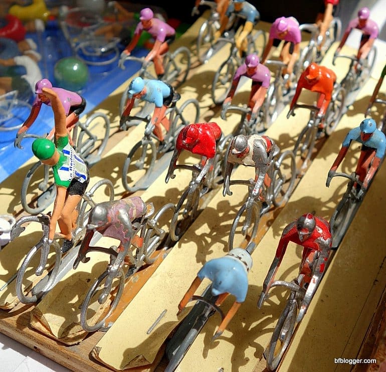 Tour de France toy cyclists from Uzes Brocante