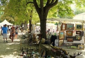 Brocante in Uzes, France