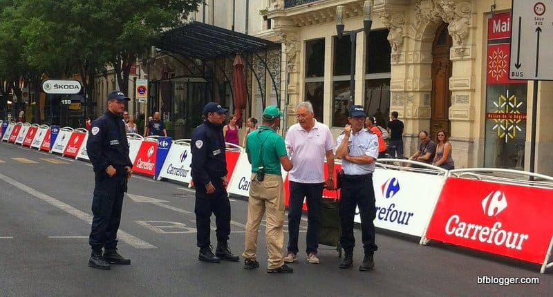 Preparing for the Tour de France in Nimes