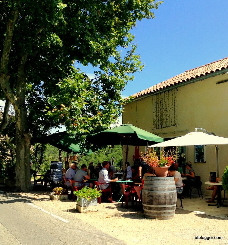 Village cafe in Barroux