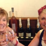 Plat du Jour and wine at a favorite restaurant
