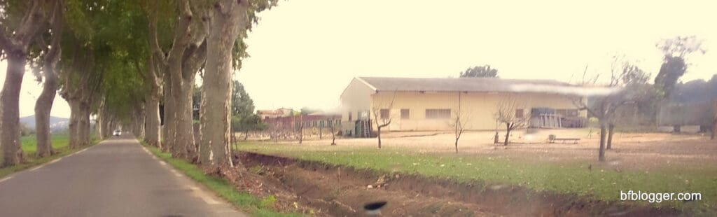 Poultry farm outside Uzes after the flood