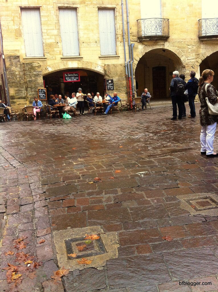Saturday Market cafes were open but few customers after the October flood