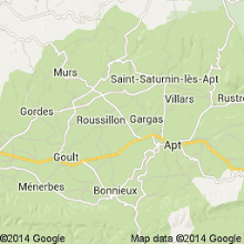 Map of Luberon Route