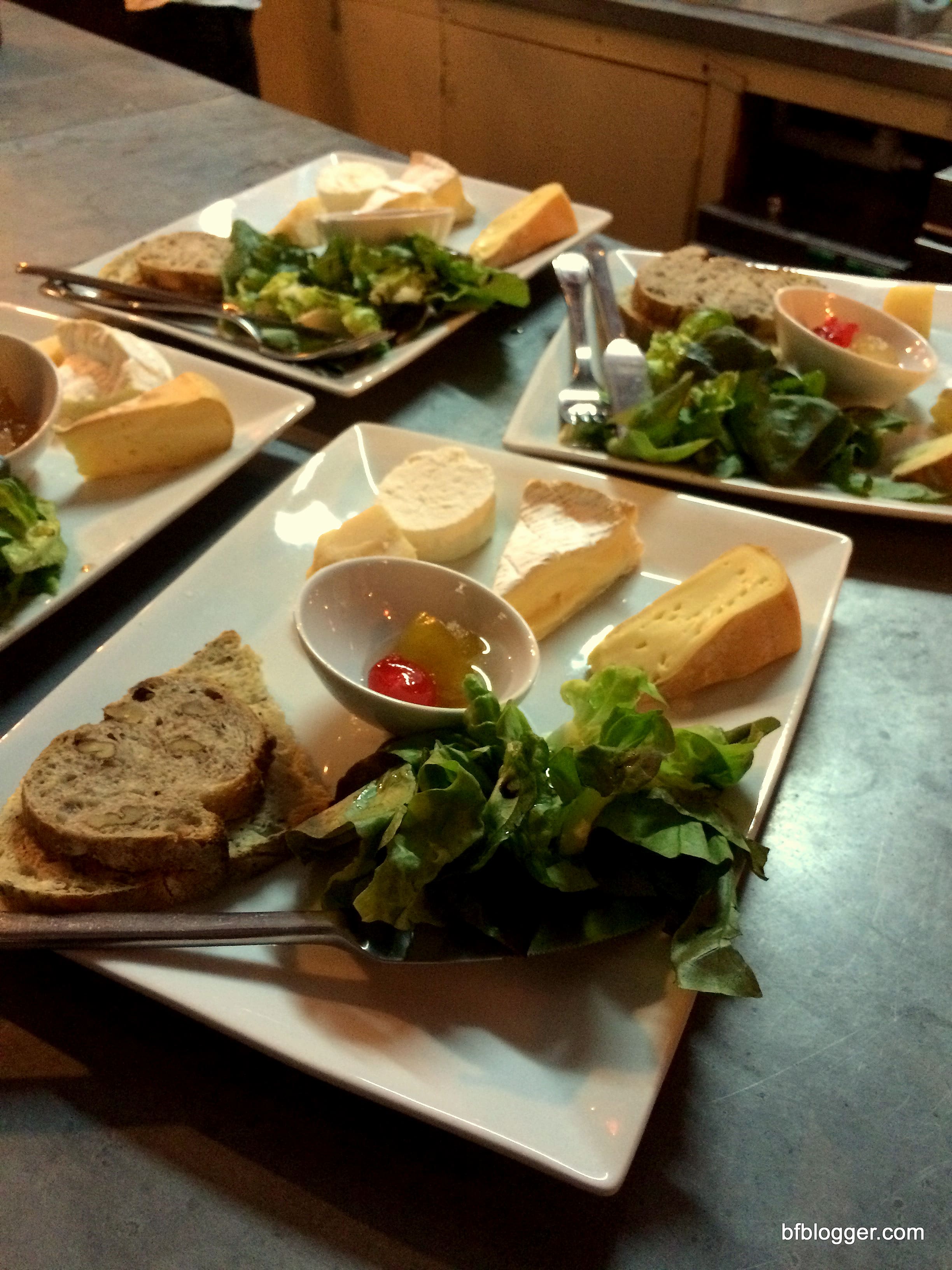 Cheese and fruit plate