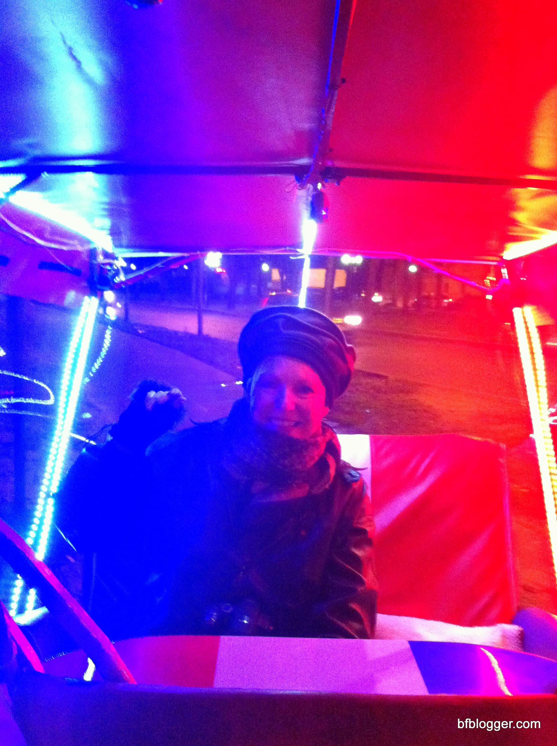 A carriage ride on a chilly December night