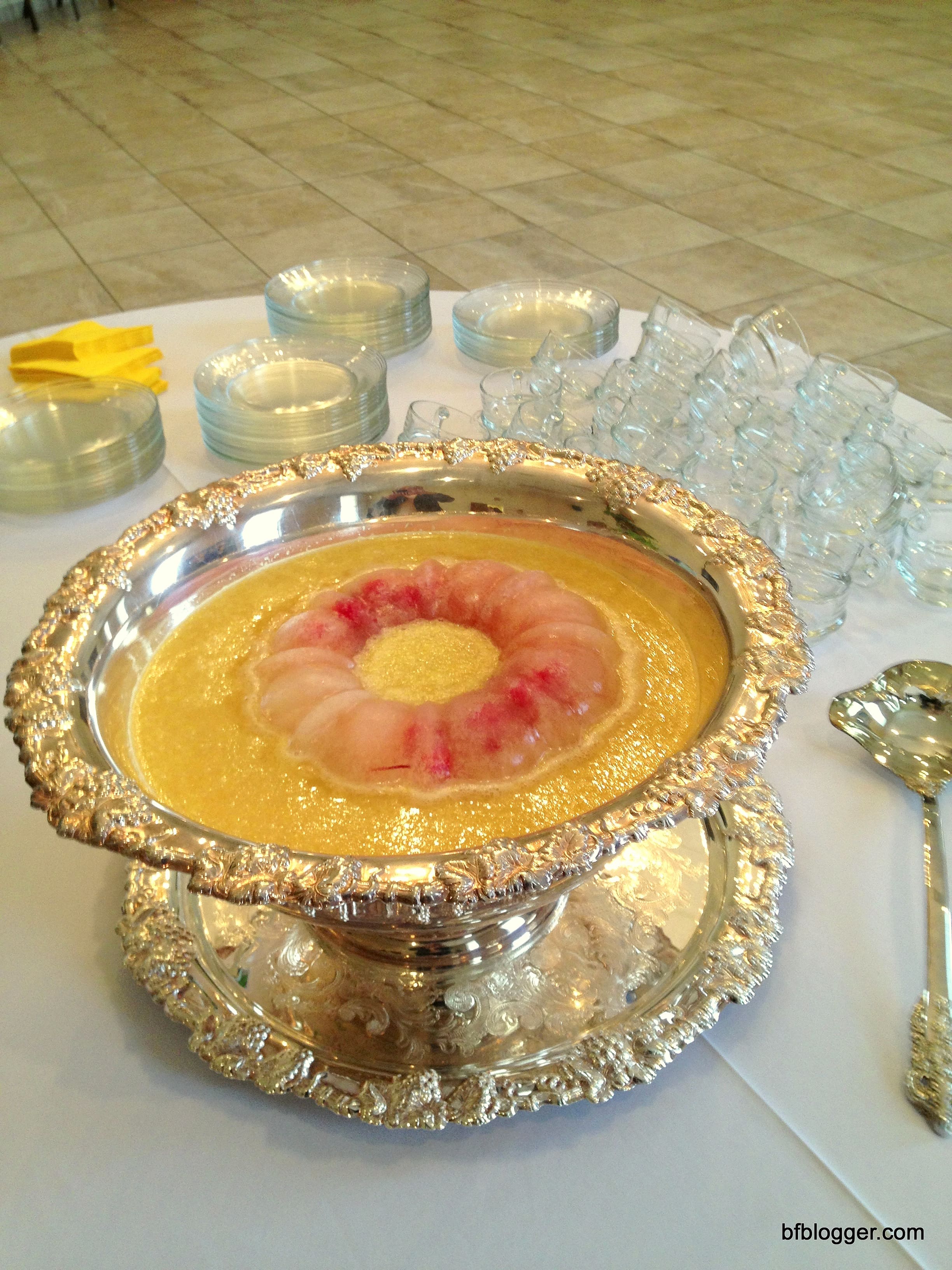 Punch with Fruit Ring, "Southern" Baby Shower, Douglasville, Georgia, USA