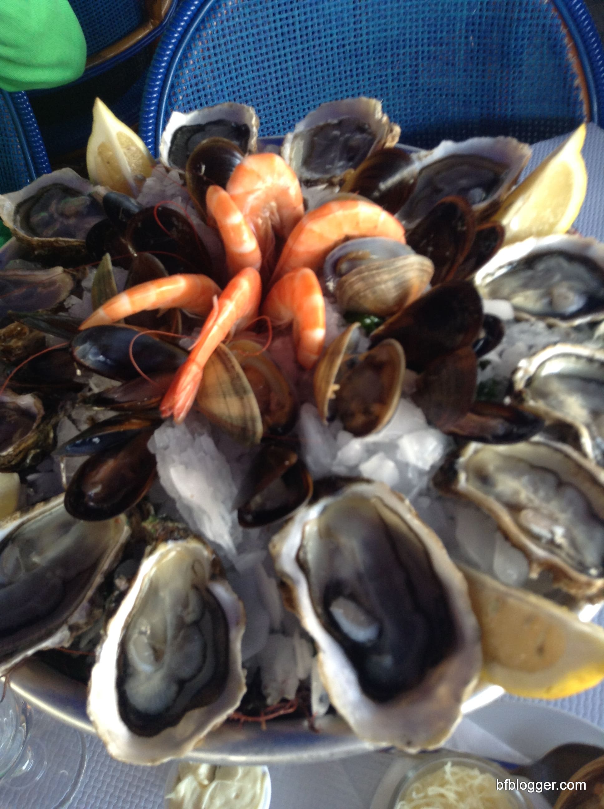 Shrimp, Oysters and Mussels in Sete, France