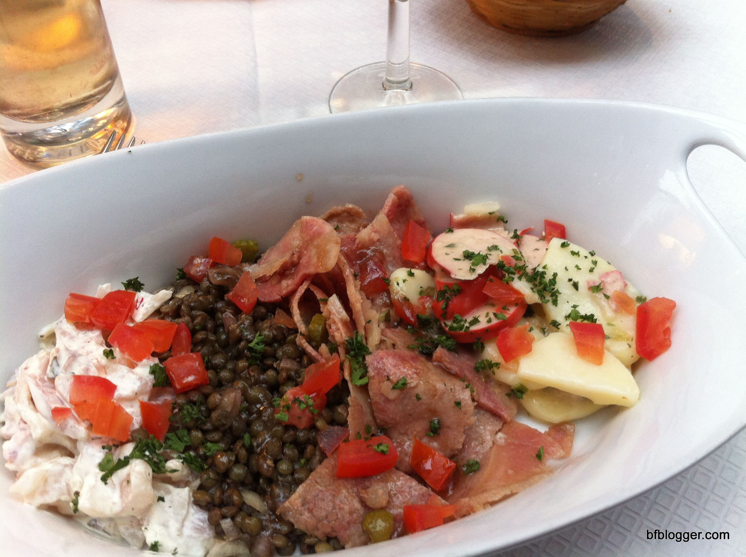 "Bouchon de Lyonaisse" Salad in Lyon, France 
