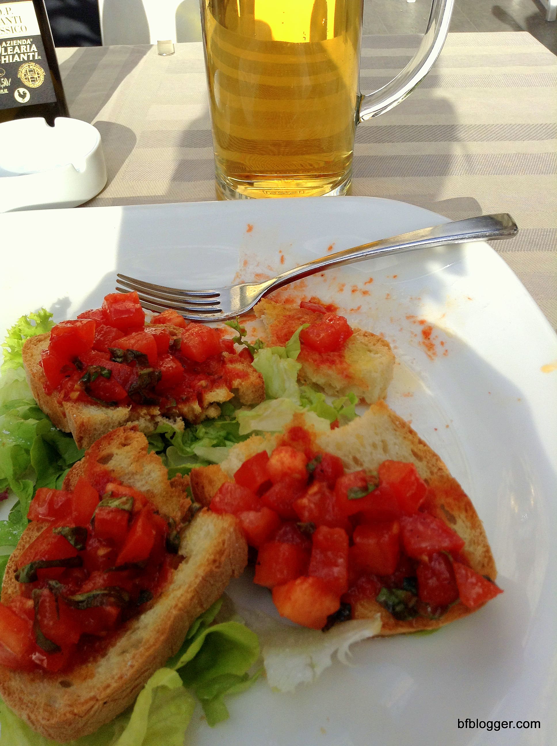 Bruschetta in Florence, Italy