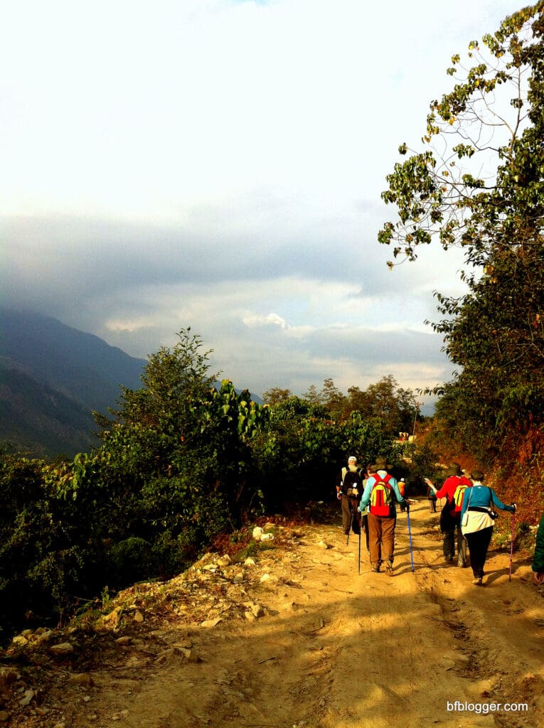 Hiking trails/aka roads in the Himalayas