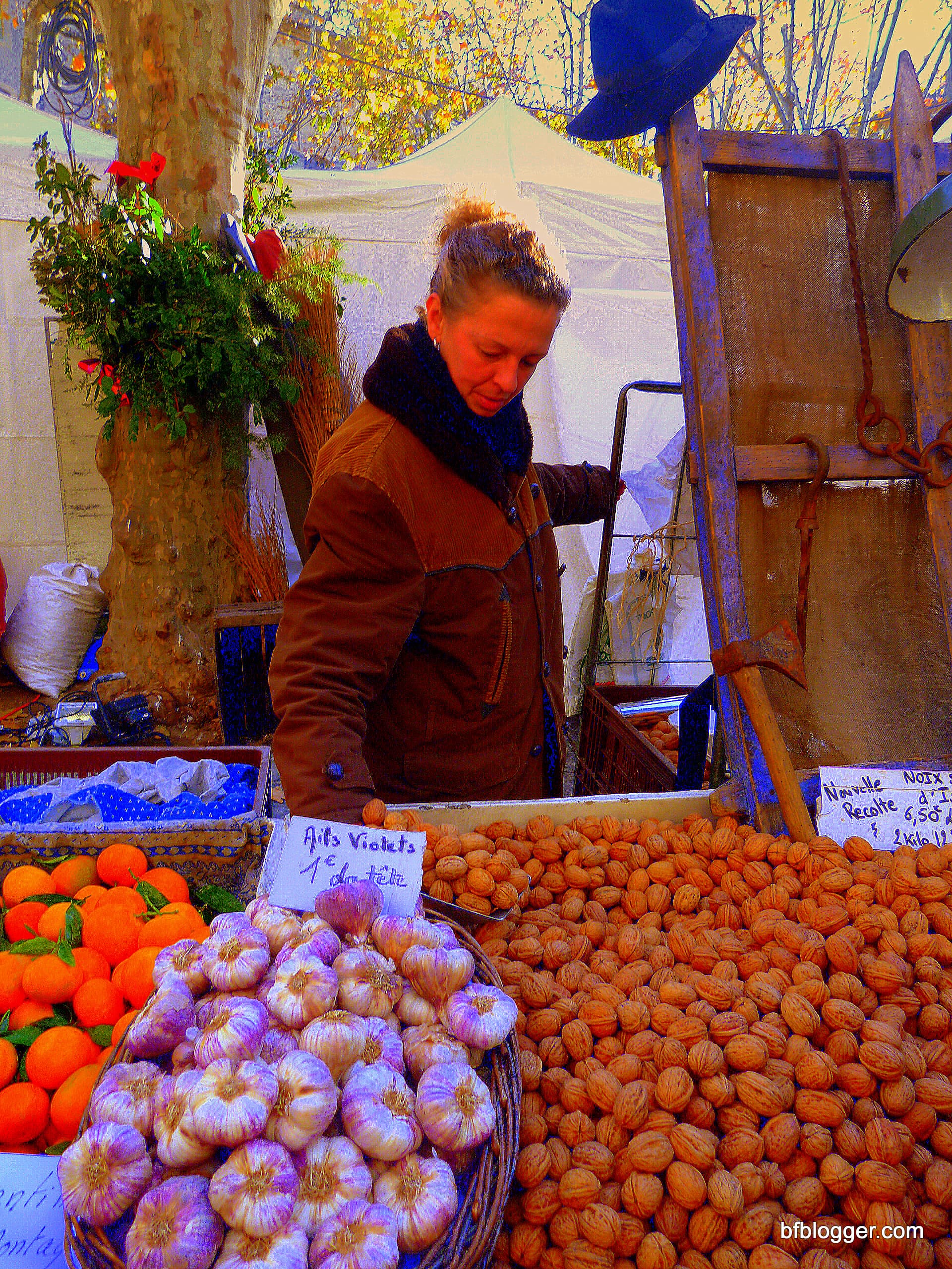 Chestnuts roasting at holiday markets