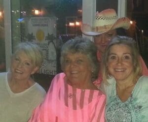 Barefoot Blogger and friends at the Dead Dog Saloon