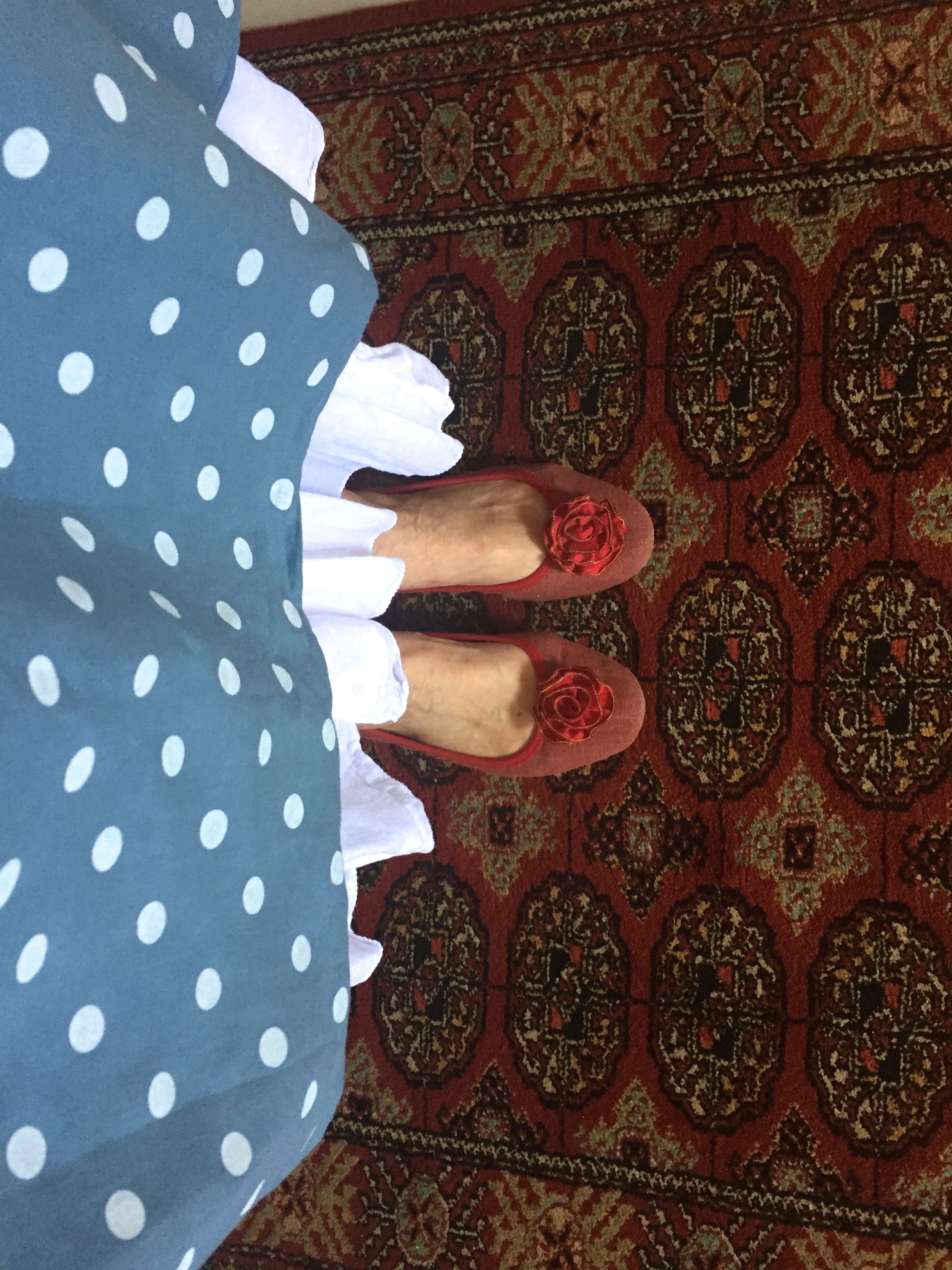 red shoes