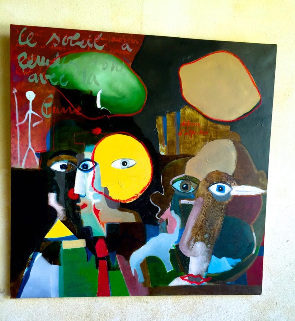 Painting by Lewandrowski, Deviation Exhibit, Uzes