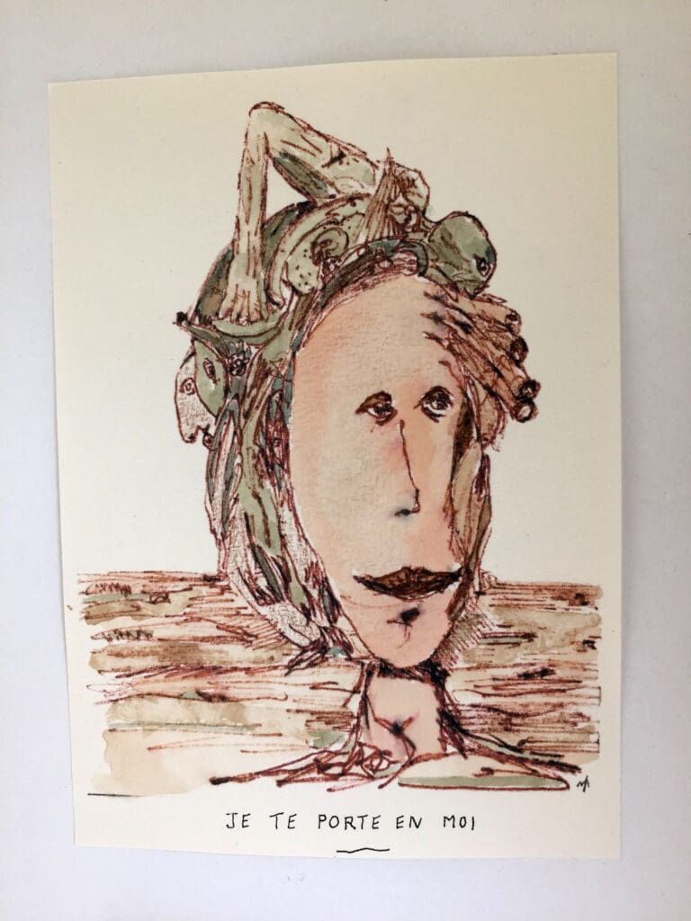"Deviation" exhibit piece by Memin