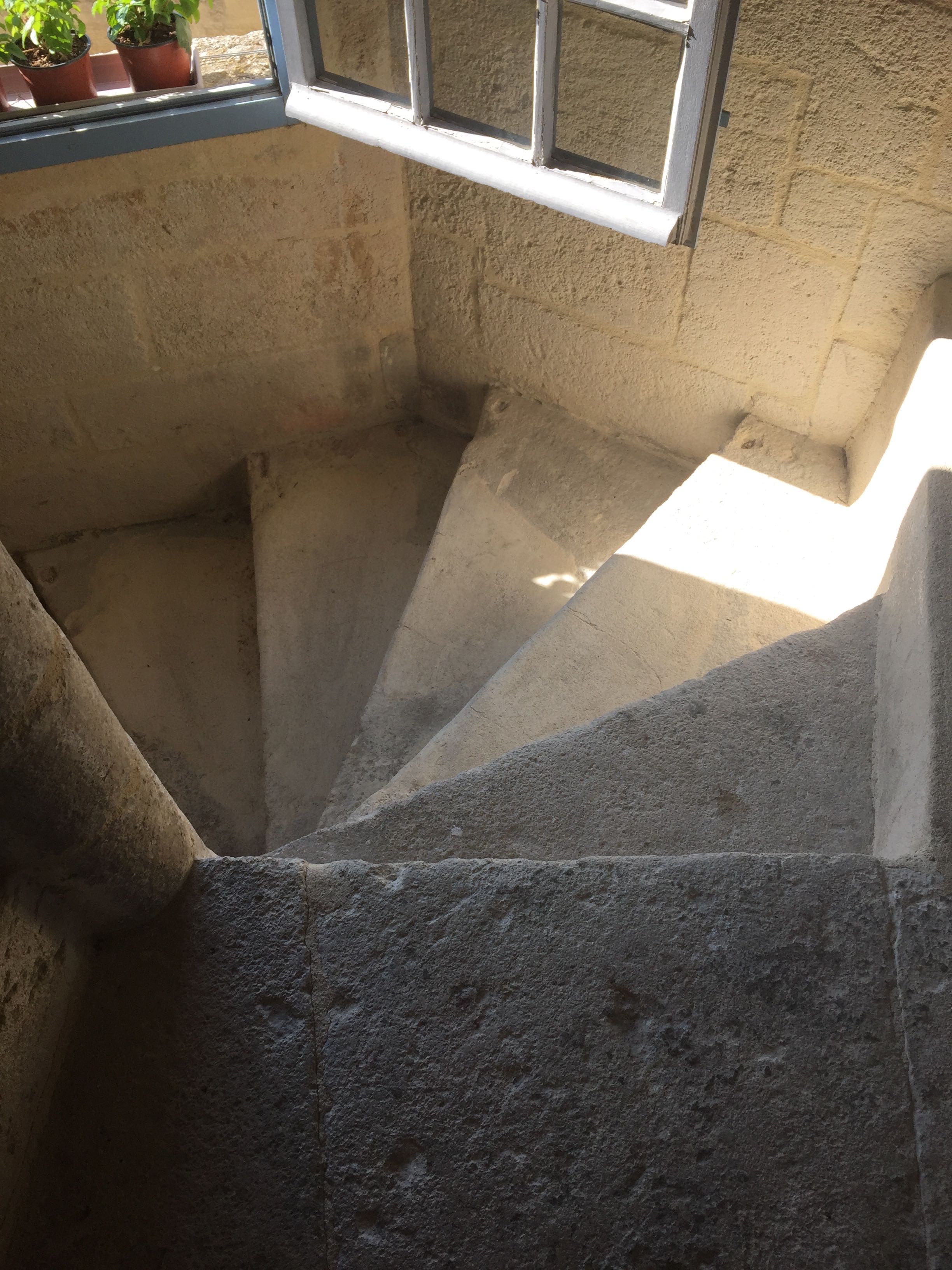 Narrow spiral staircases are everywhere