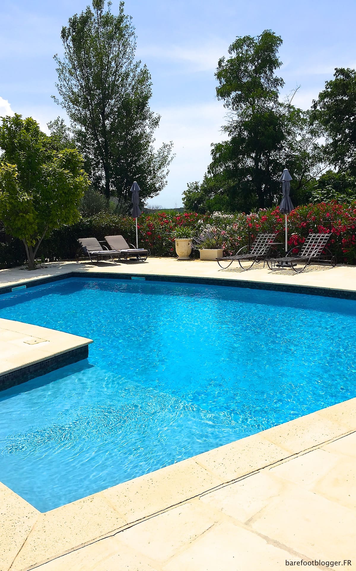 Pool area at Mas d'Augustine