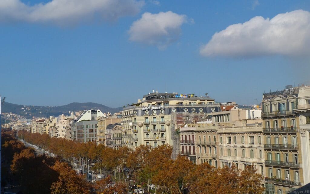 Barcelona from the rooftop at Casa Batlló
