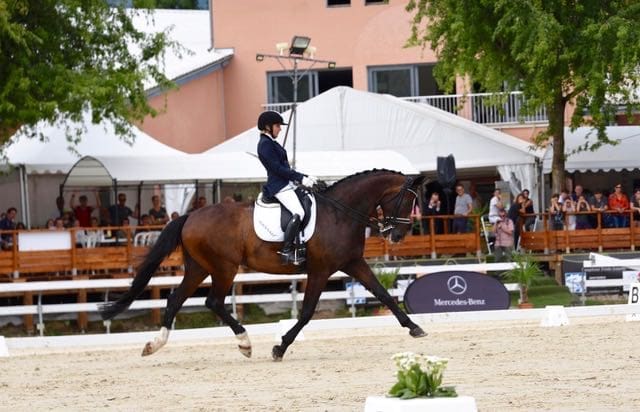 Verity Smith in dressage competition