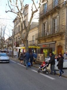Winter market in Uzes Winter market in Uzes