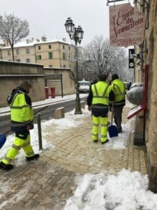 Snow in Uzès