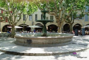 Place aux Herbes Uzès market in South of France
