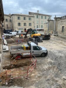 Place Marquise de Crussol in Uzès after renovations 2024