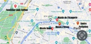 paris museum map