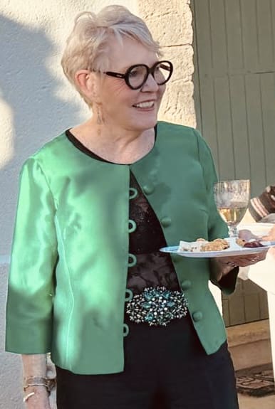 Deborah celebrating her 80th birthday in the South of France